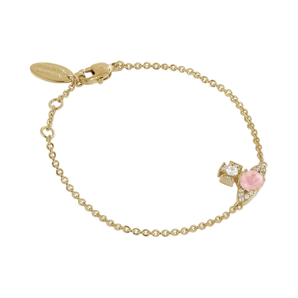 Vivienne Westwood Ondina Pink CZ Bracelet 6102026Q-02R604- — view 2