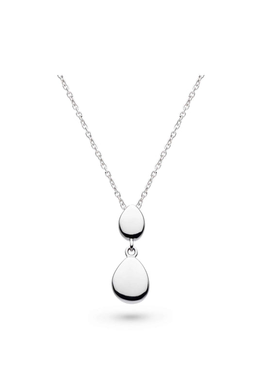 Kit Heath Coast Pebble Double Droplet Necklace