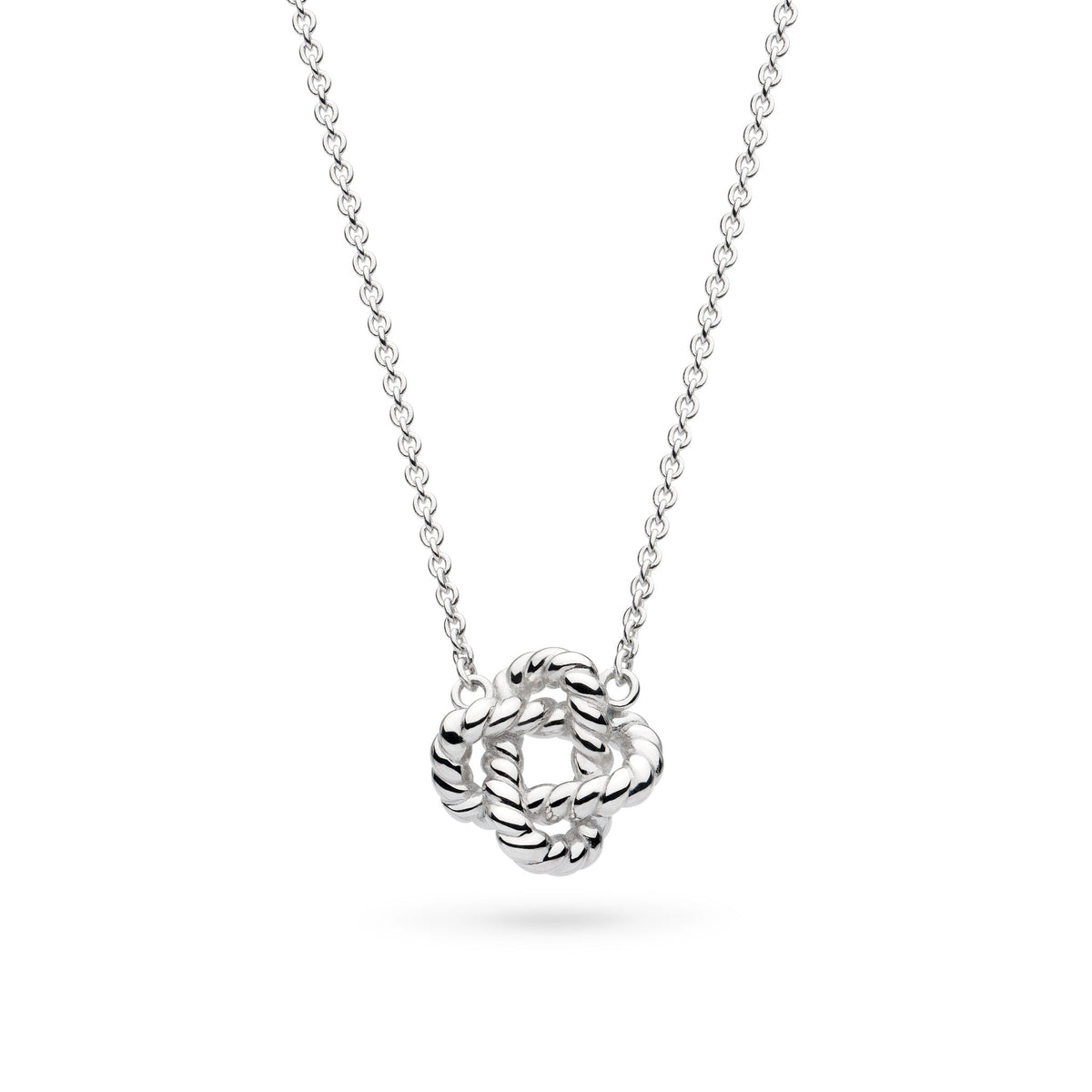 Kit Heath Marina Rope Knot Necklace in Silver by Kit Heath