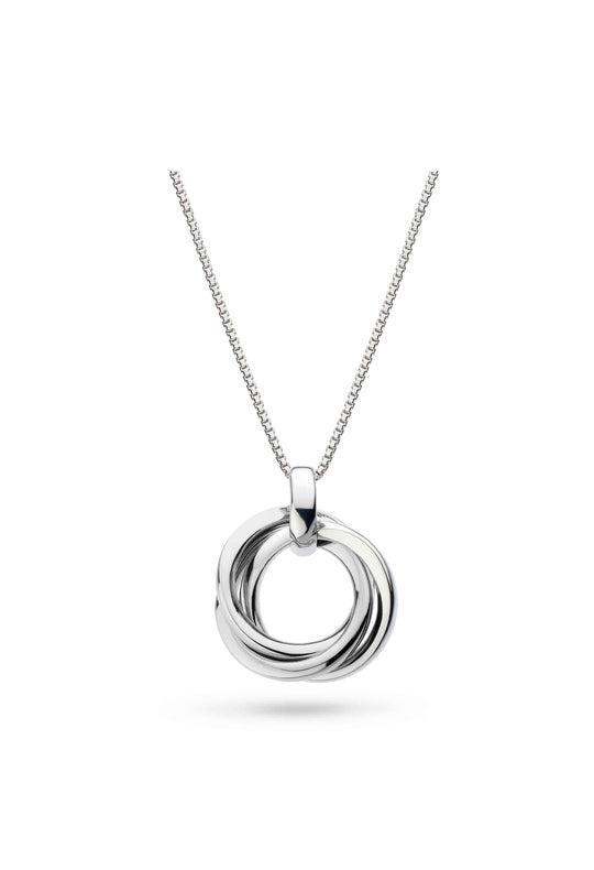 Kit Heath Bevel Trilogy Necklace in Silver