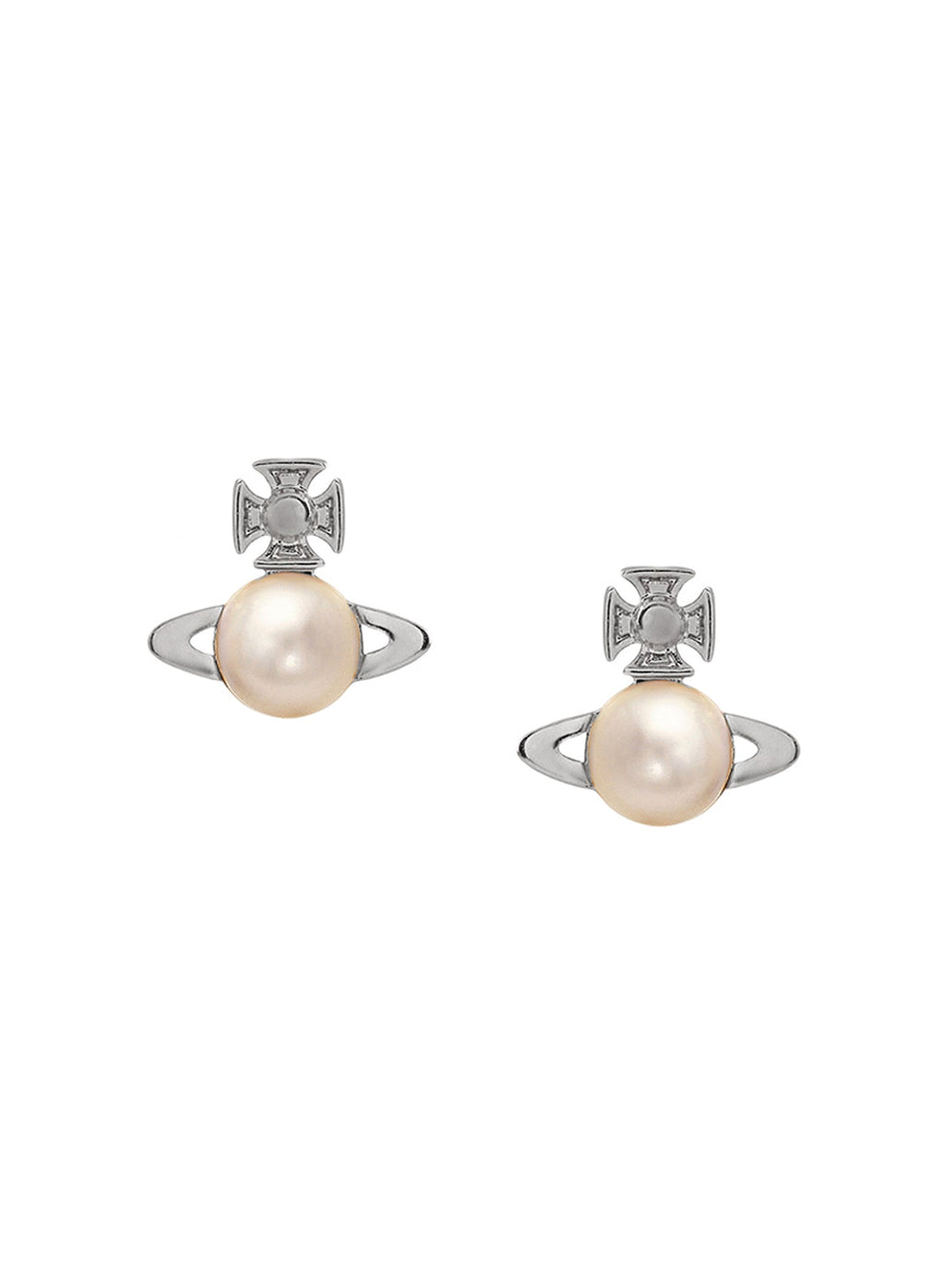 Vivienne Westwood Cream Pearl Balbina Earrings 62010268-02P118-CN