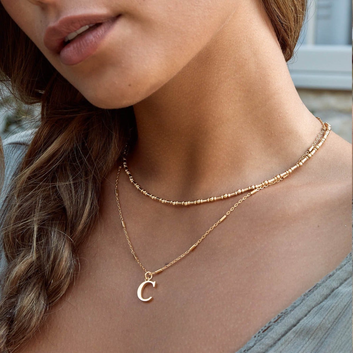 ChloBo Iconic Initial O Pendant in Silver