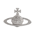 Vivienne Westwood Bas Relief Brooch, platinum plated jewelry from Vivienne Westwood, available at OD’s Jewellers in St Helens.
