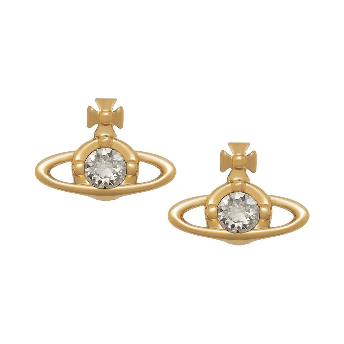 Vivienne Westwood Nano Silver Shade Crystal Earrings 62010037-02R944-