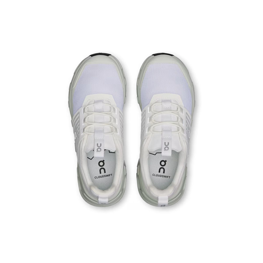 Unisex On Running  All White Cloudswift Kids Trainers — view 2