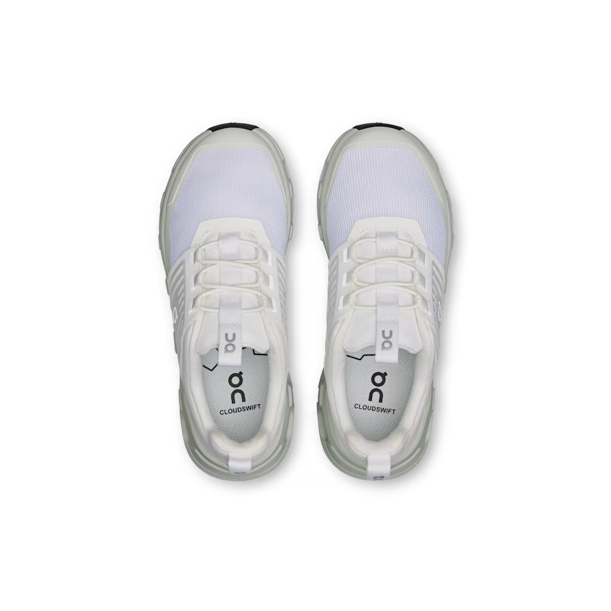 Unisex On Running  All White Cloudswift Kids Trainers — view 2