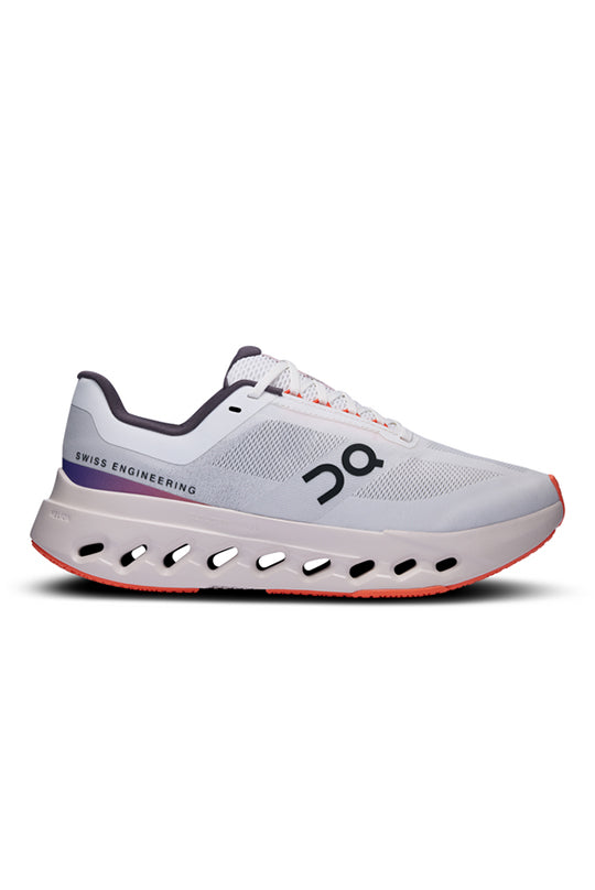 Women's On Running Cloudsurfer Next Trainer in White Flame