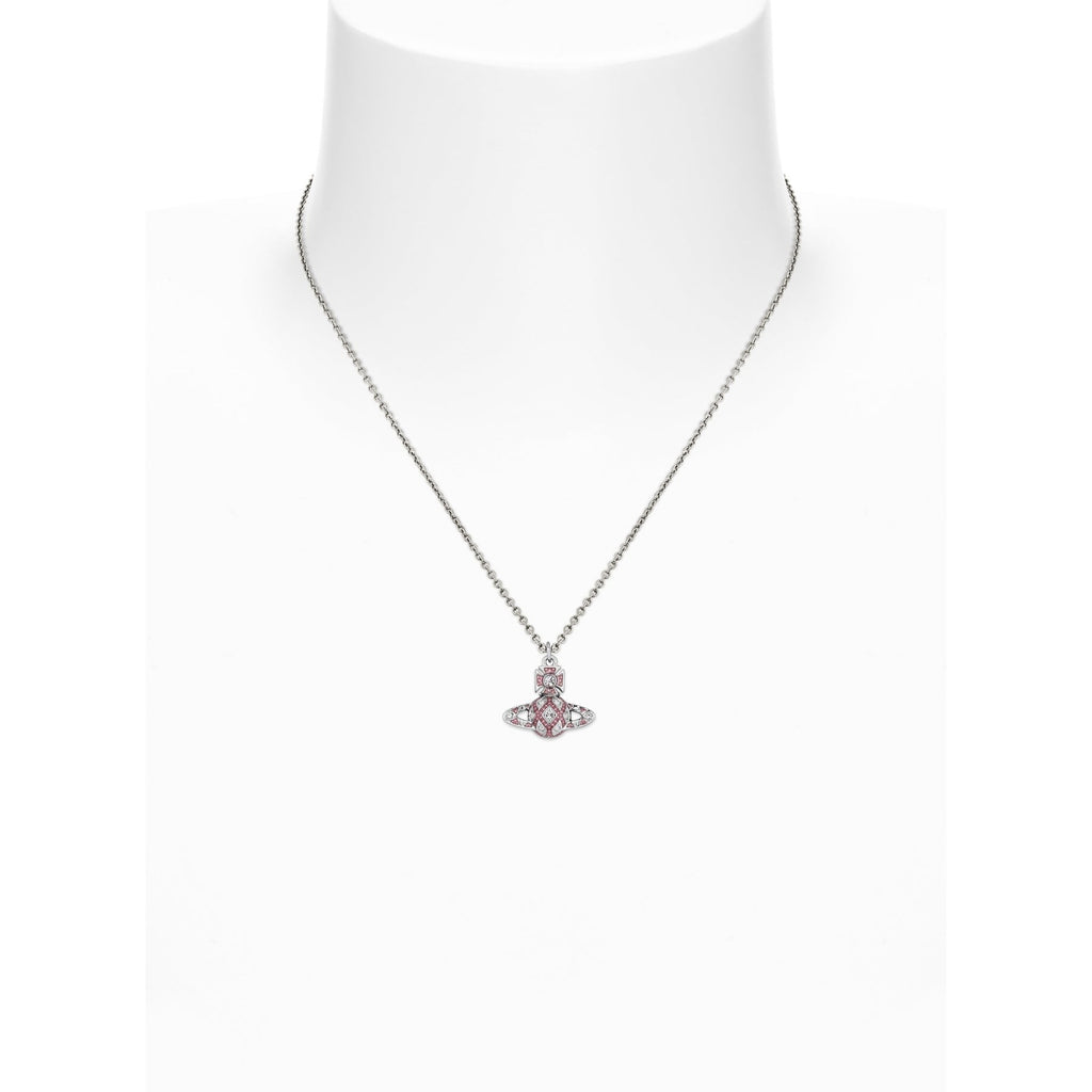 Vivienne Westwood Rachelle Bas Relief Dark Rose Necklace 630203J9-02P788- — view 2