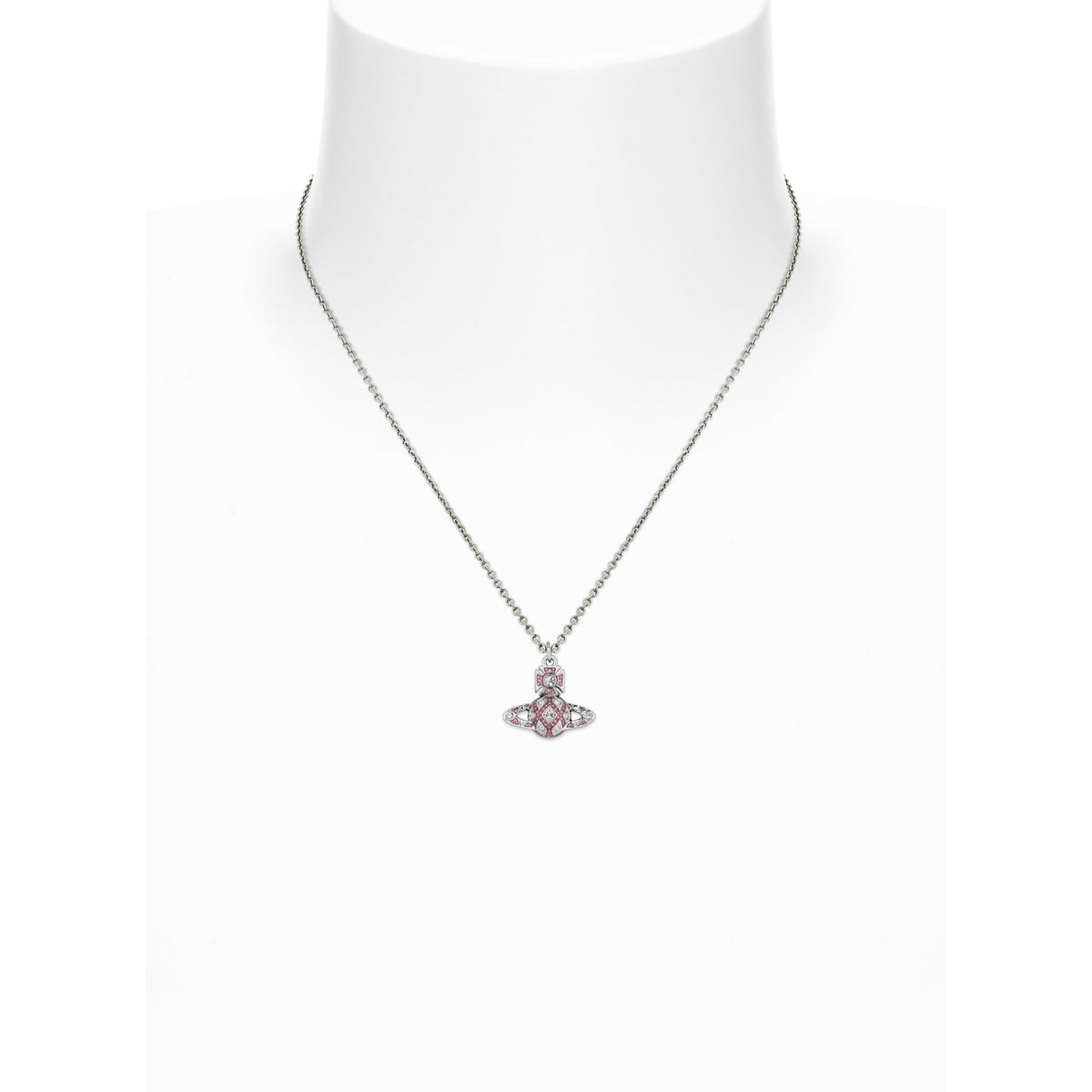 Vivienne Westwood Rachelle Bas Relief Dark Rose Necklace 630203J9-02P788- — view 2