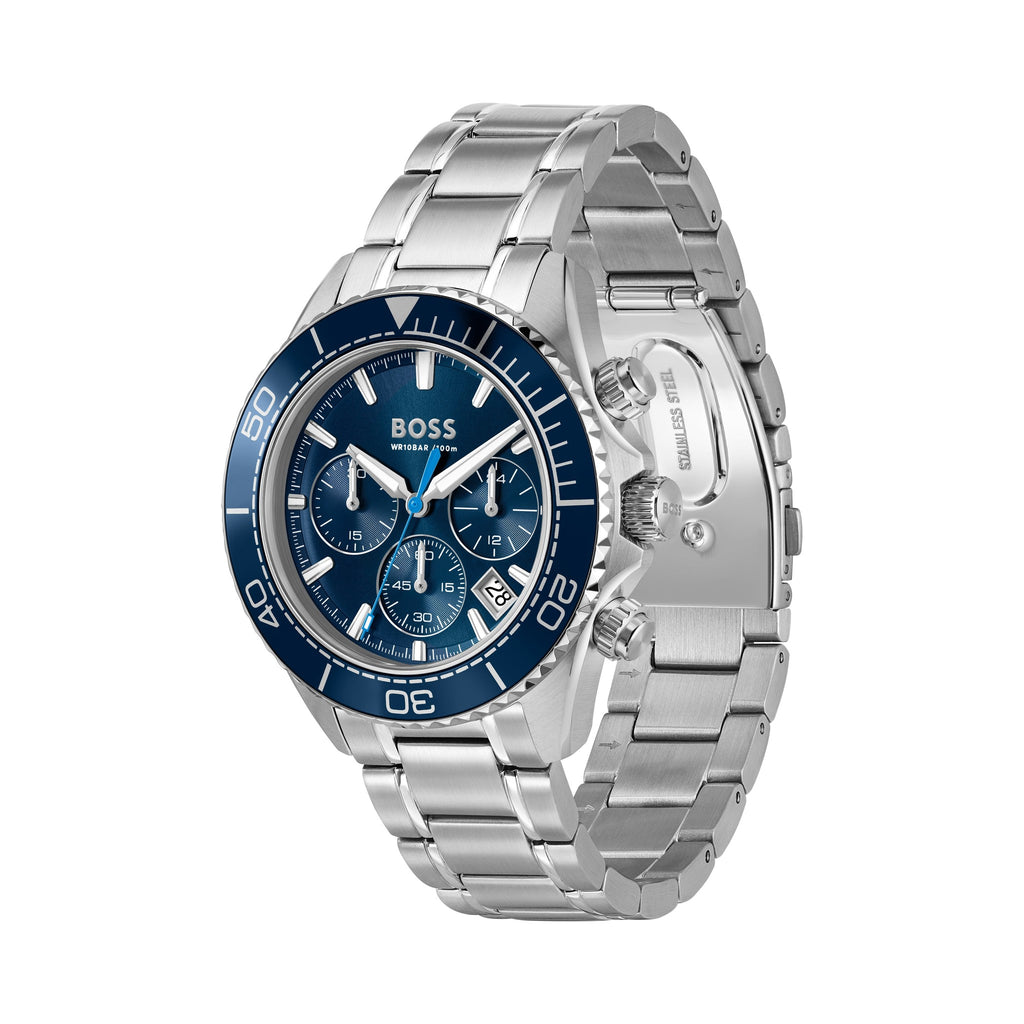 BOSS Mens Sealiner Blue Dial Bracelet Watch — view 2
