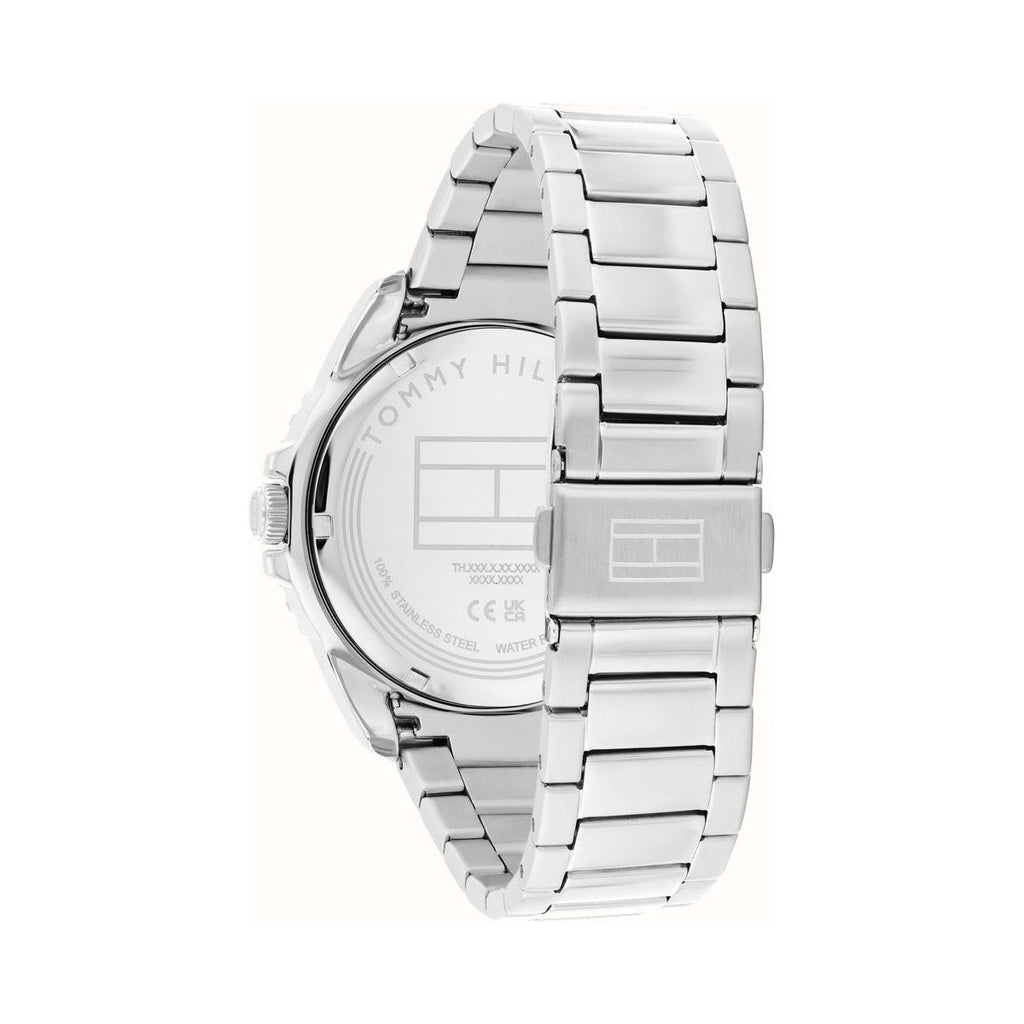 Tommy Hilfiger Mens Oceanic Black Dial Bracelet Watch Stainless Steel by Tommy Hilfiger