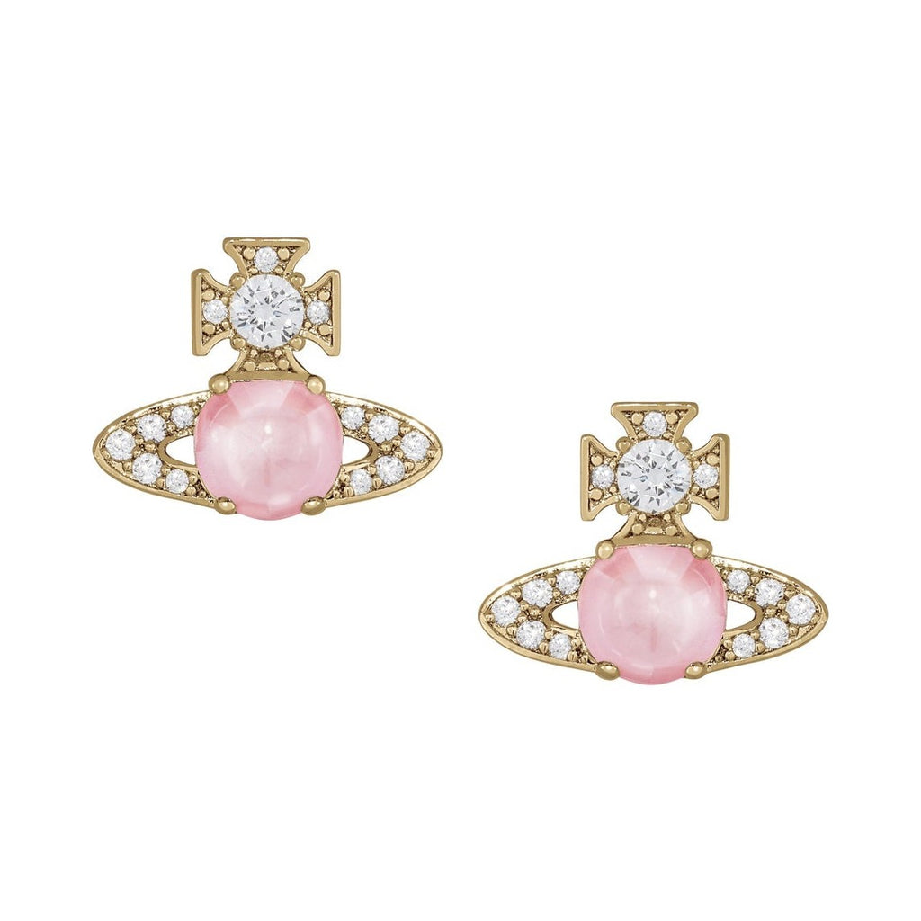 Vivienne Westwood Ondina Pink CZ Stud Earrings 6201038W-02R604