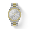 Tissot Mens PRC100 Solar Quartz Two-Tone Bracelet Watch T1514222203100