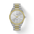 Tissot Mens PRC100 Solar Quartz Two-Tone Bracelet Watch T1514222203100