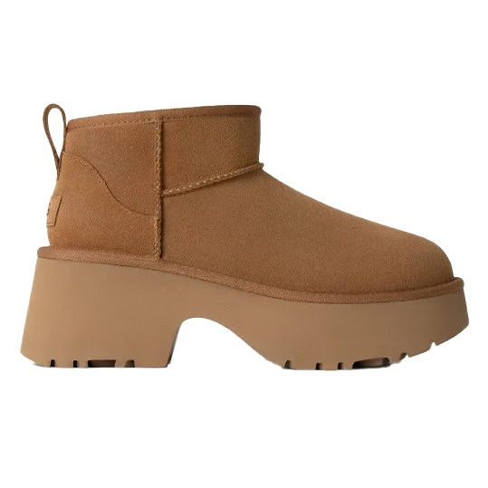 Women's UGG Classic Ultra Mini New Heights Boot in Chestnut
