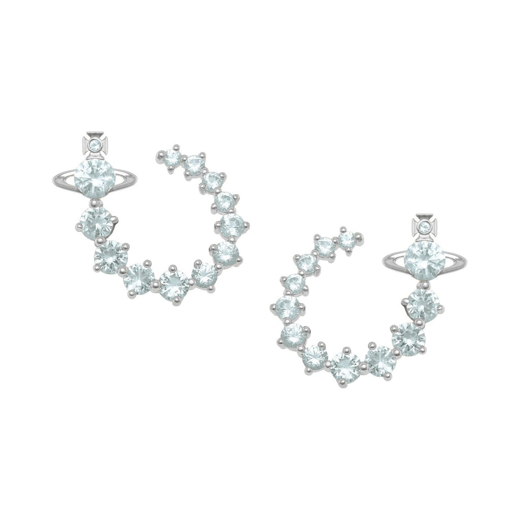 Vivienne Westwood Lydia Aqua CZ Earrings 6203009A-02P775