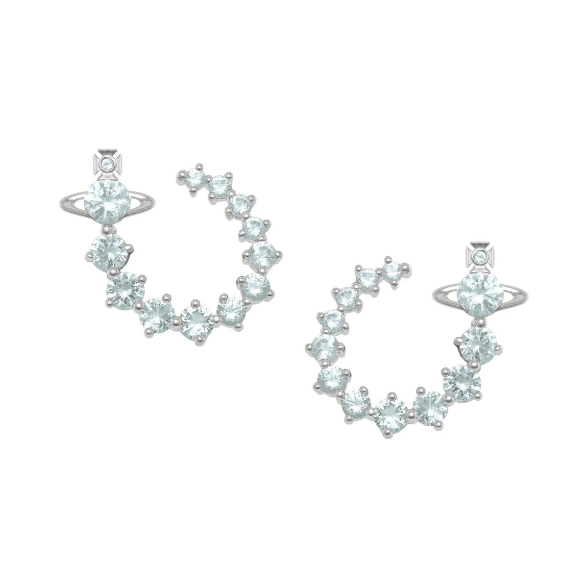 Vivienne Westwood Lydia Aqua CZ Earrings 6203009A-02P775