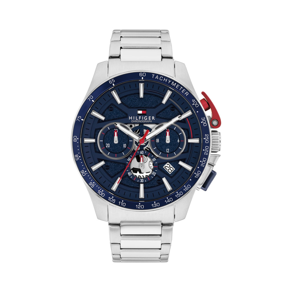 Tommy Hilfiger Men's Bank Blue Dial Bracelet Watch 1792261