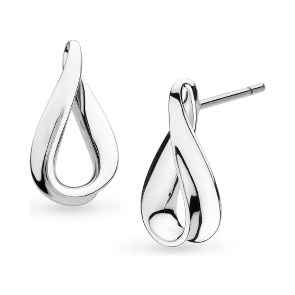 The Kit Heath Serenity Loop Grande Stud Earrings, a silver sterling earring from Kit Heath, available at OD’s Jewellers in St Helens
