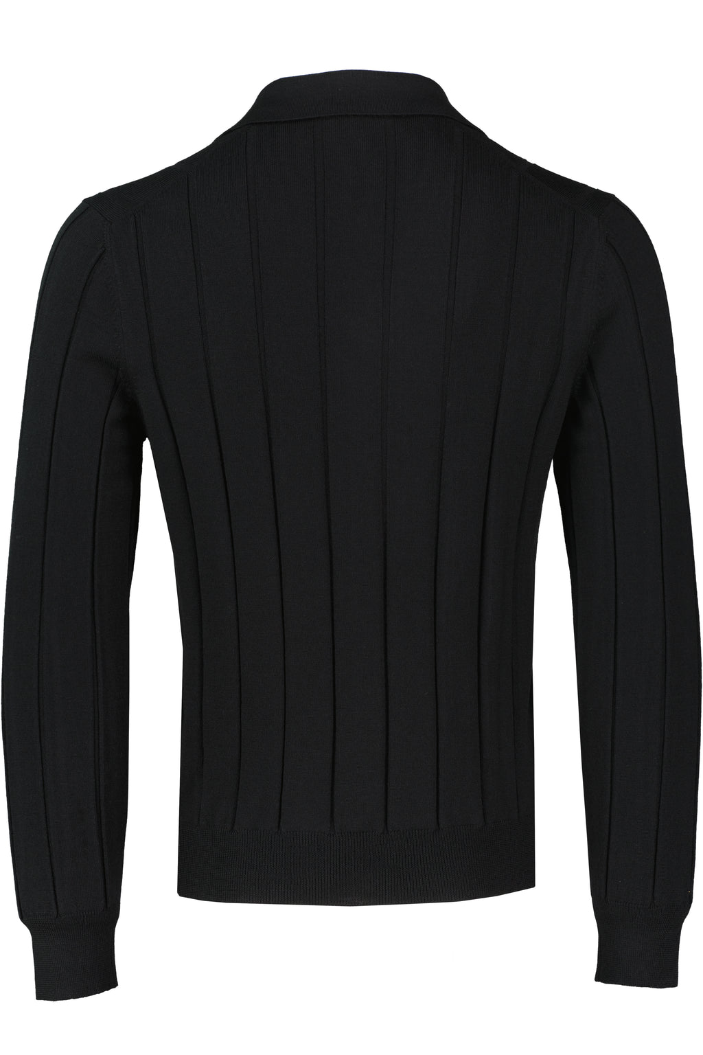 Men's Gran Sasso Black Long Sleeve Shirt