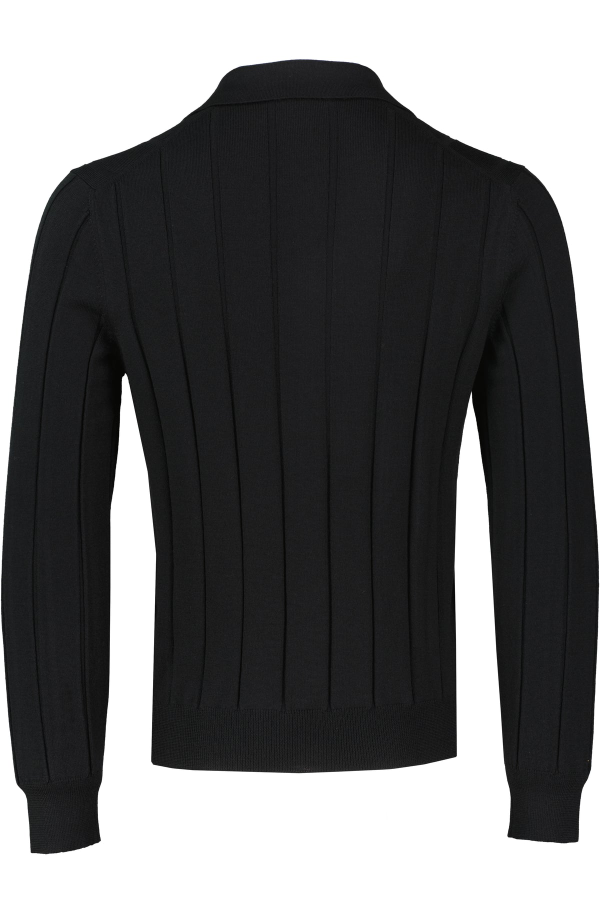 Men's Gran Sasso Black Long Sleeve Shirt