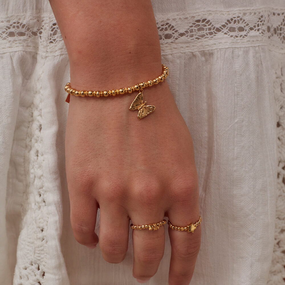 ChloBo Didi Sparkle Butterfly Bracelet Silver