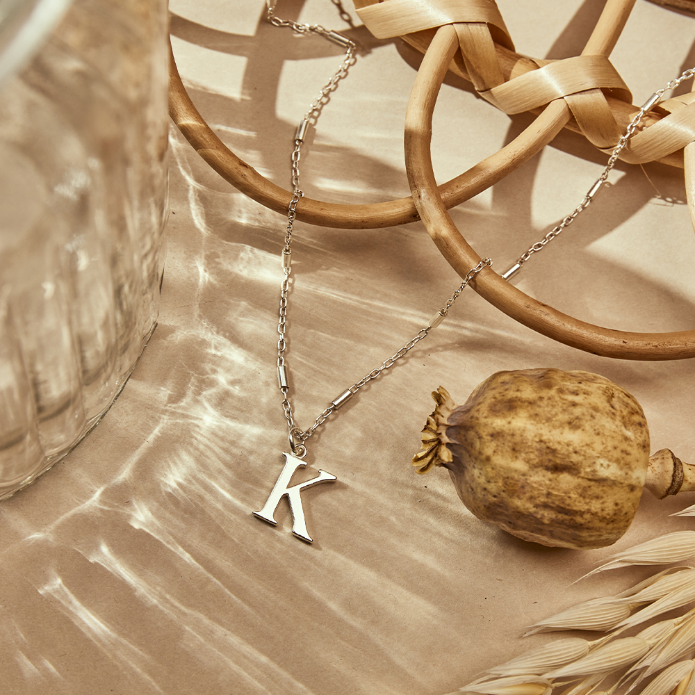 ChloBo Iconic Initial O Pendant in Silver