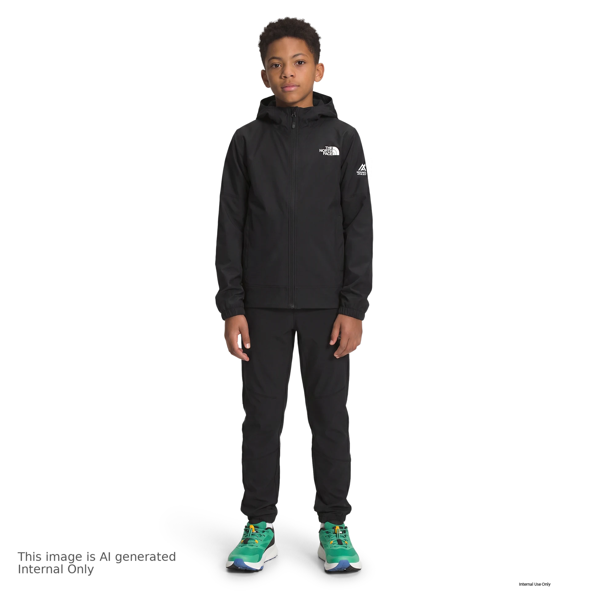 Teen The North Face Mountain Athletics Woven Jacket TNF Black — view 3