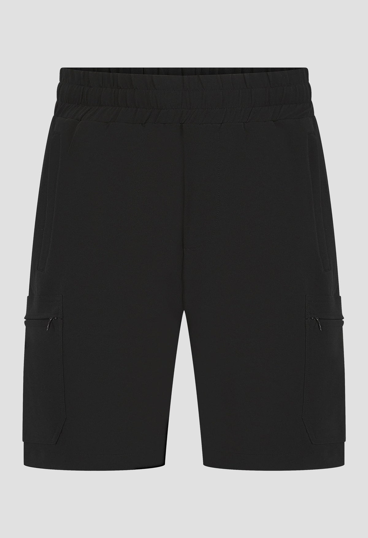 Men's Belier Black Woven Cargo Short — view 4