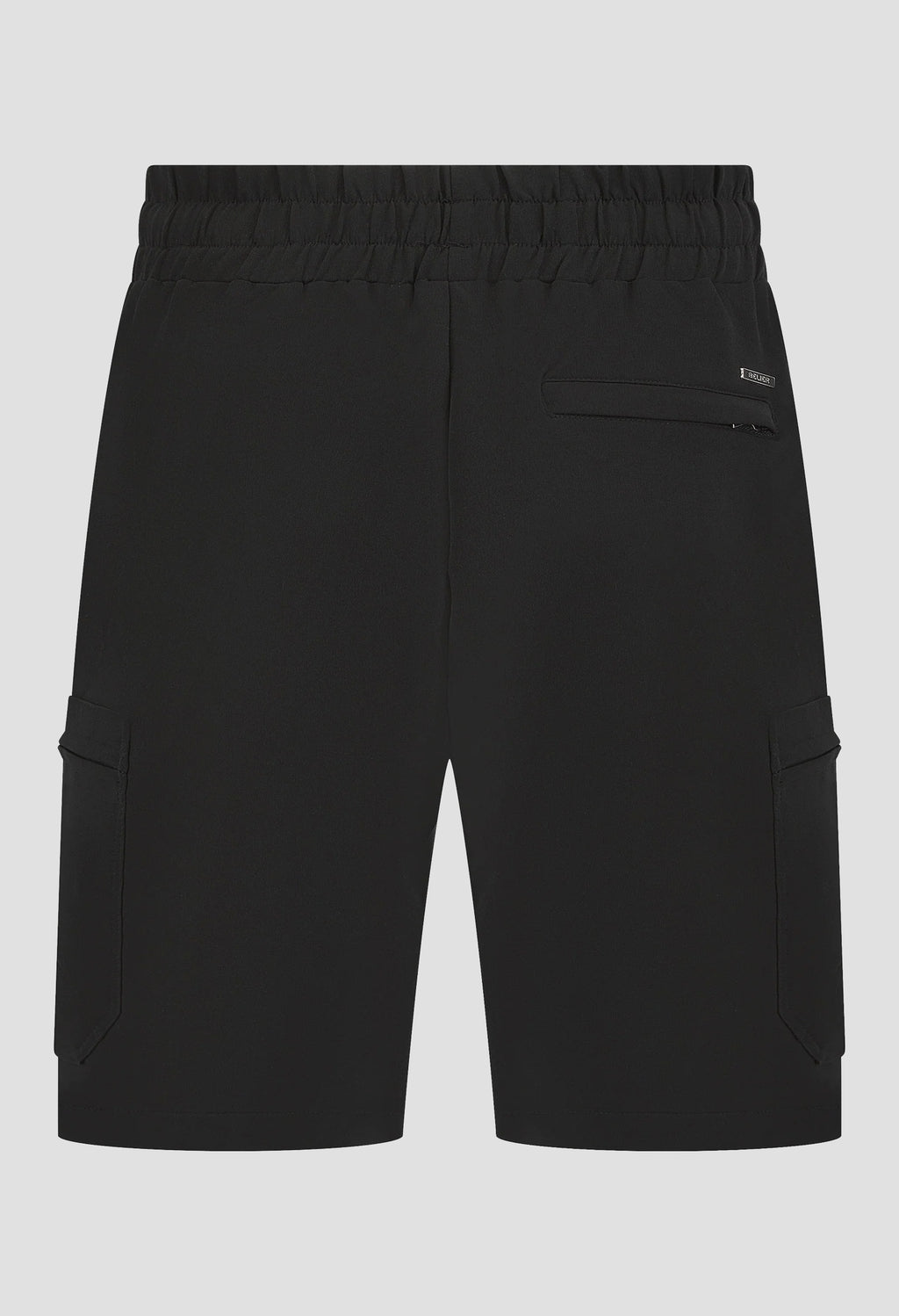 Men's Belier Black Woven Cargo Short — view 5