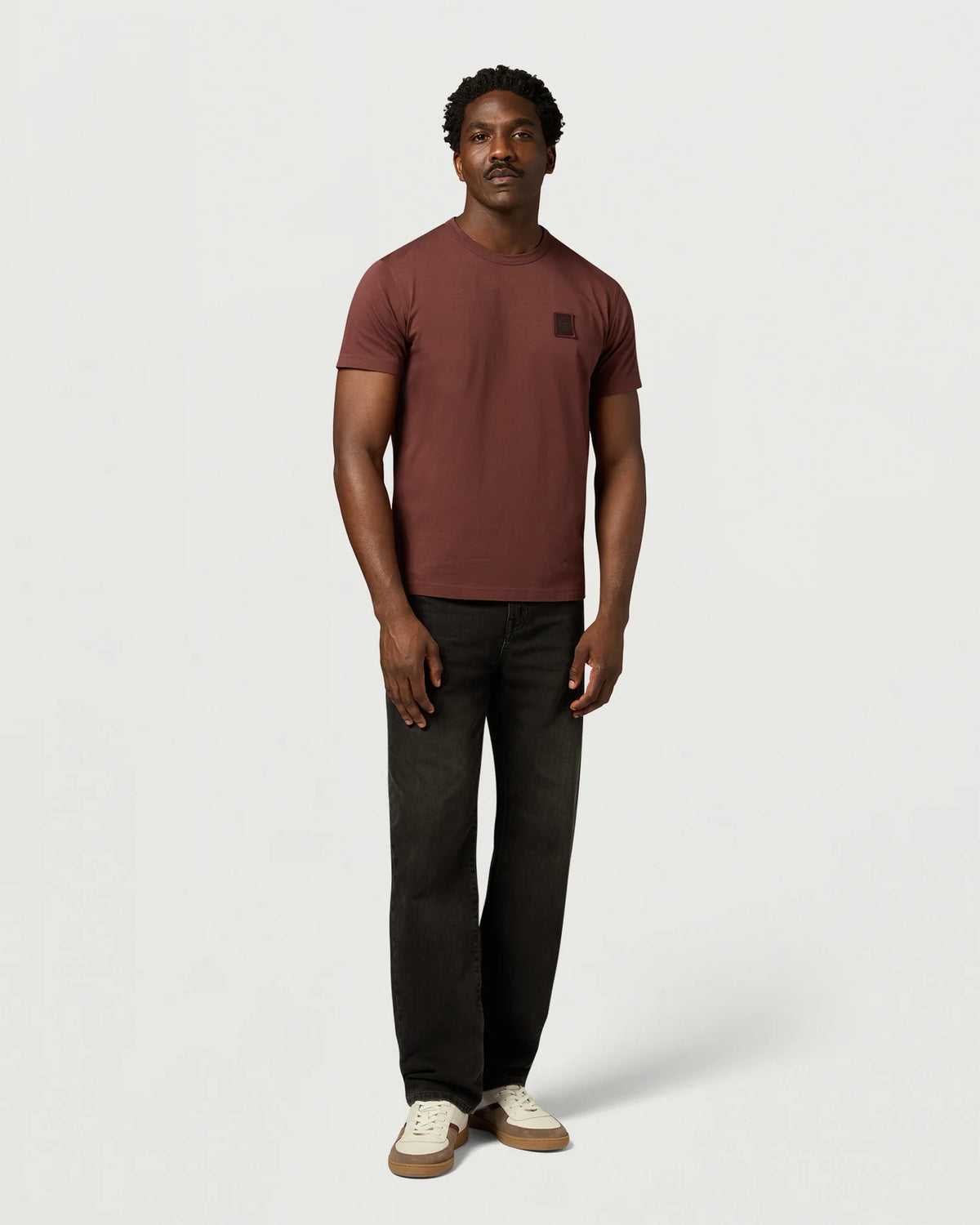 Mens Belstaff Oxblood T Shirt — view 2