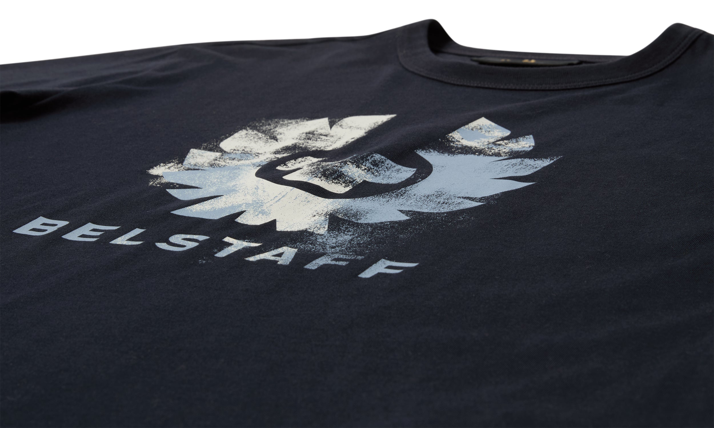 Mens Belstaff Dark Ink Blur T Shirt — view 3