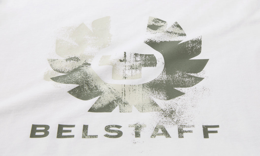 Mens Belstaff White Blur T Shirt — view 3