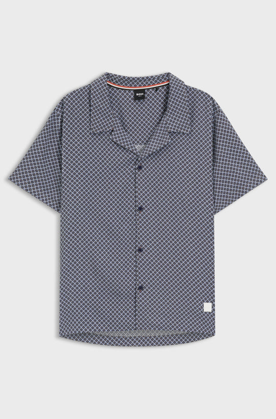 BOSS Black Beach Shirt Open Grey Swimwear