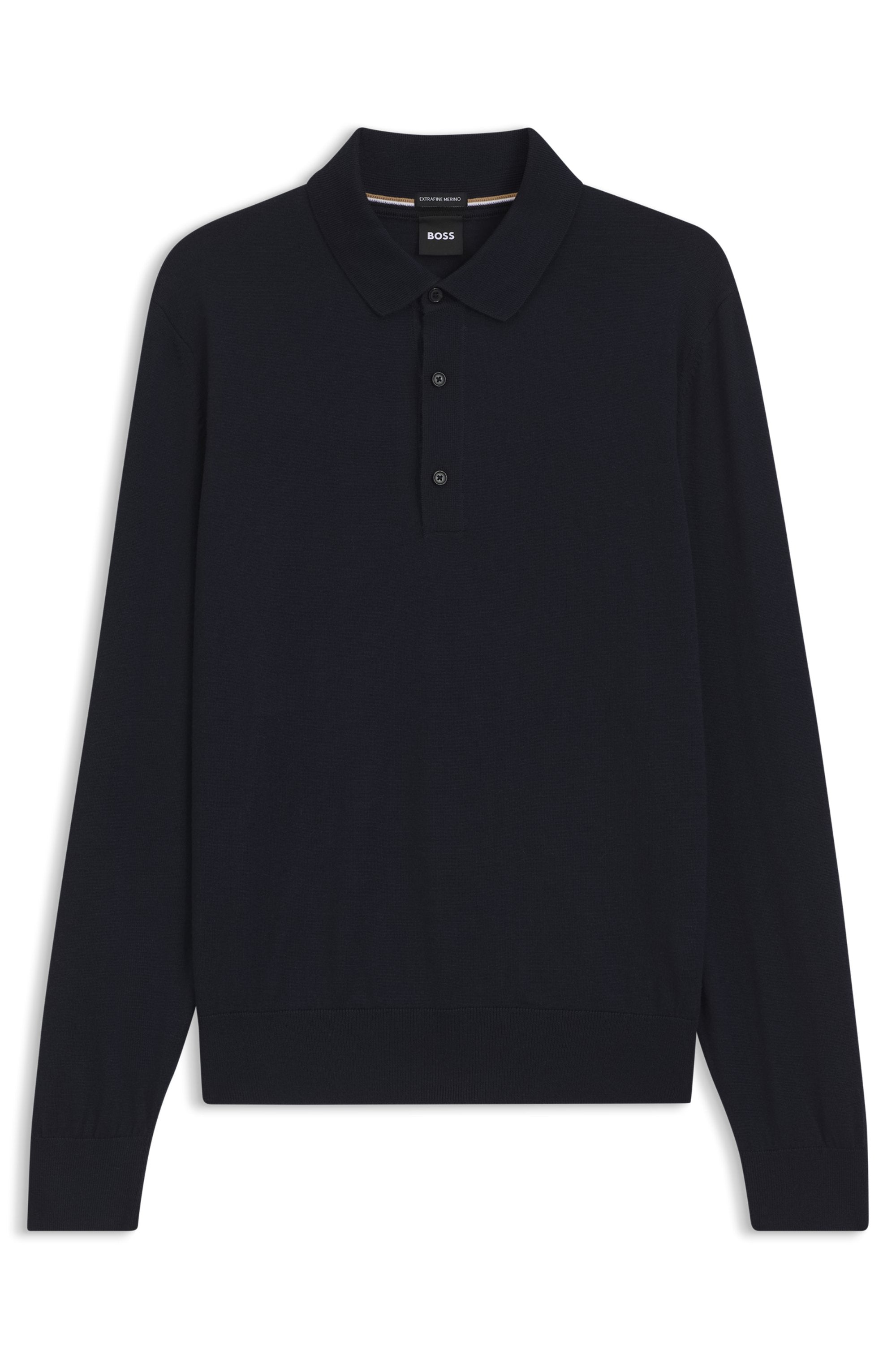 BOSS Black H-Lancione Dark Blue Knitwear
