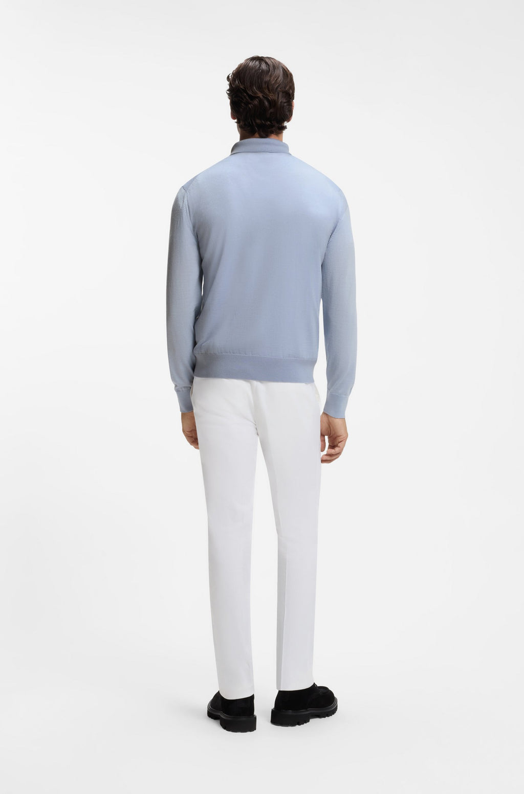 BOSS Black H-Lancione Open Blue Knitwear — view 3