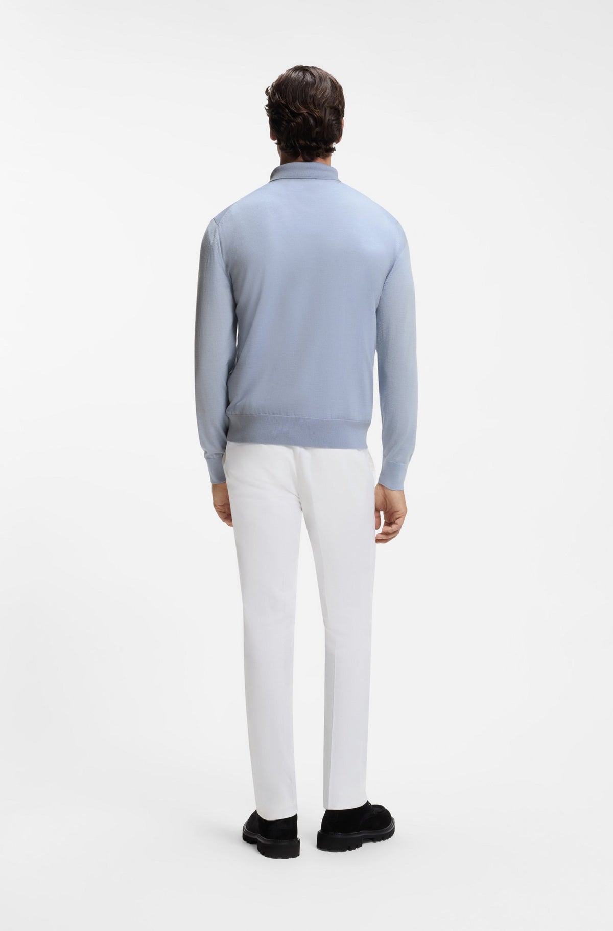 BOSS Black H-Lancione Open Blue Knitwear — view 3