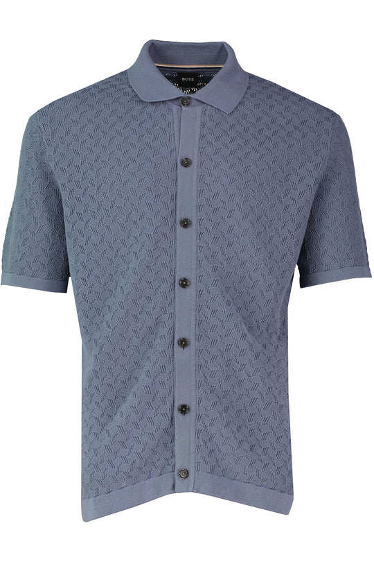 BOSS Black H-Nappo Open Blue Knitwear