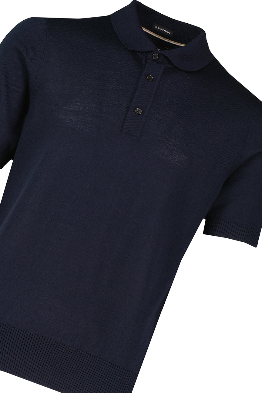 BOSS Black H-Nolano Dark Blue Knitwear