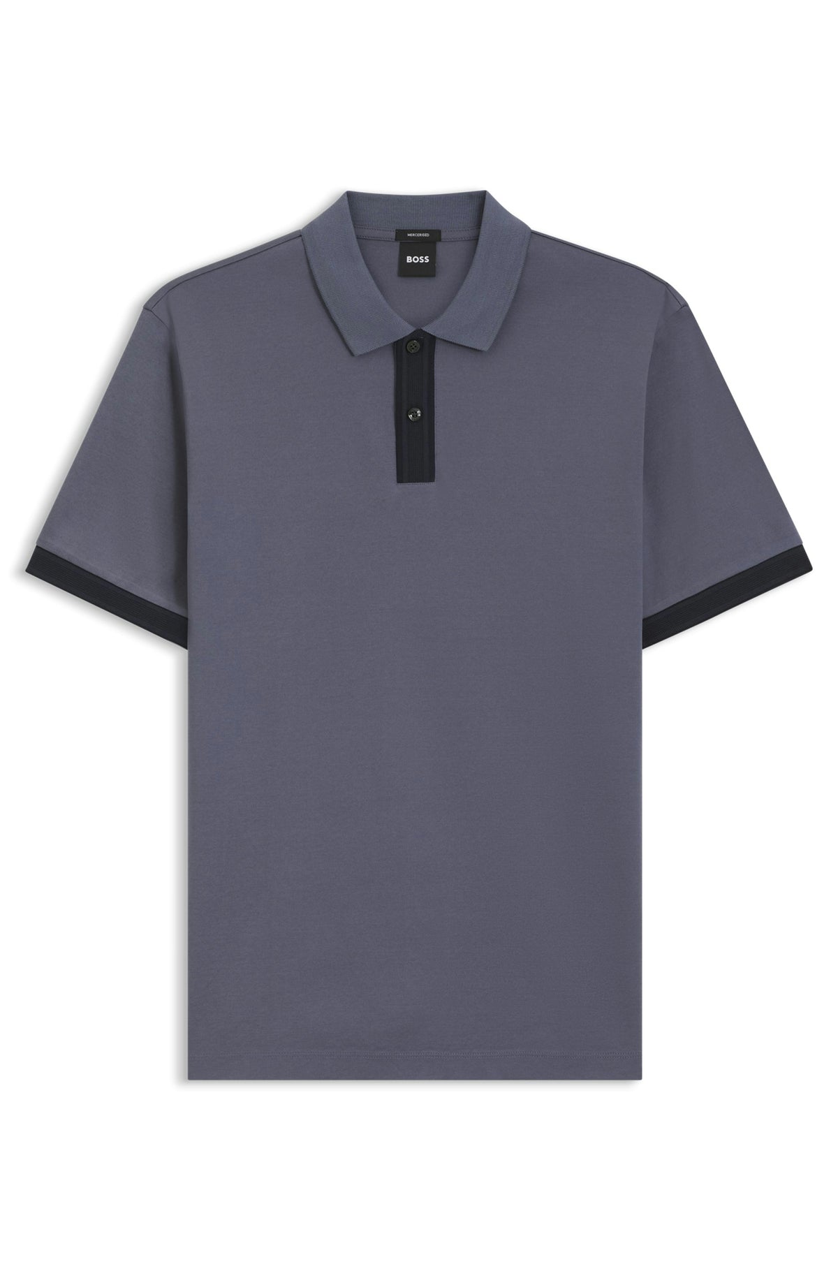 BOSS Black H-Parlay 238 Open Blue Polo Shirt