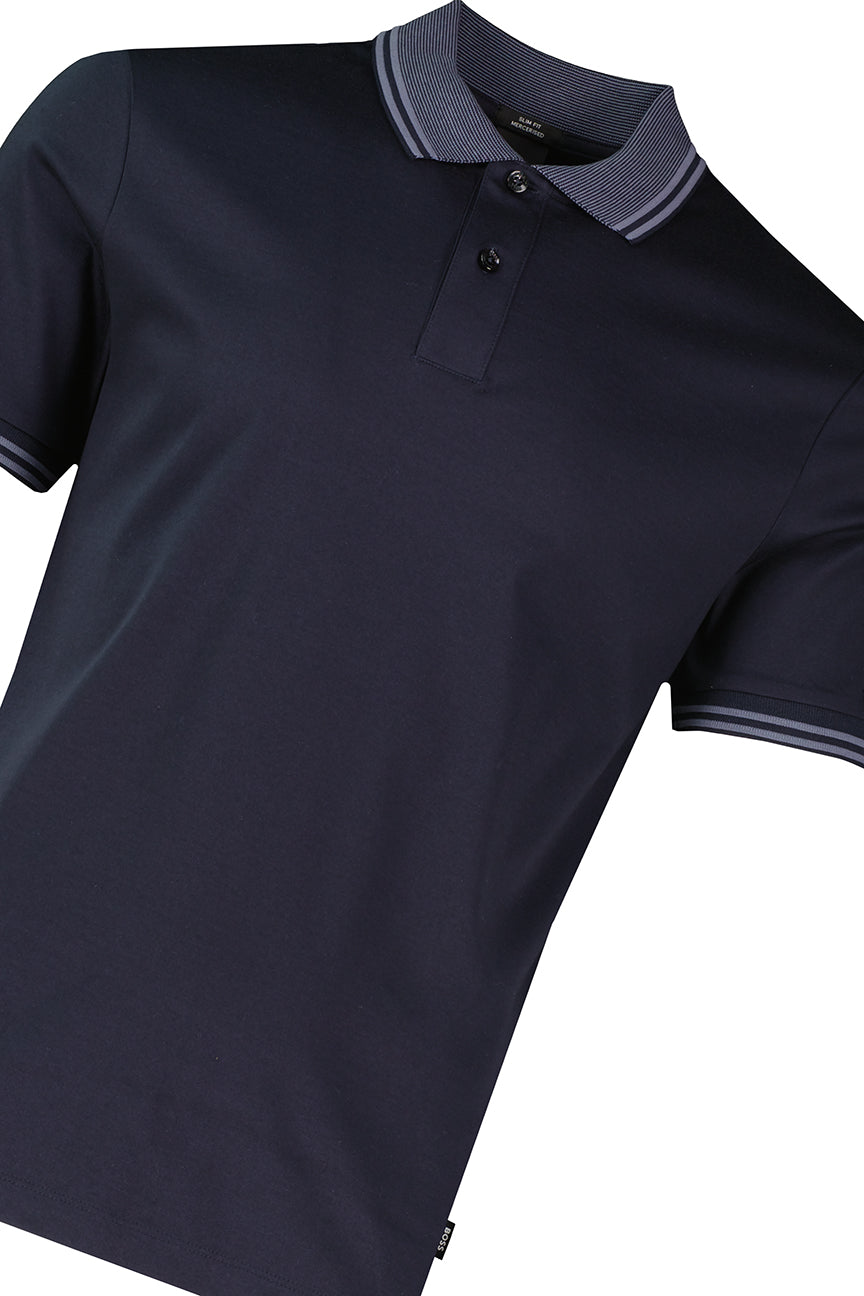 BOSS Black H-Phillipson 238 Dark Blue Polo Shirt