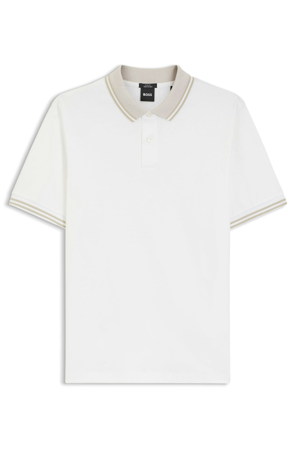 BOSS Black H-Phillipson 238 White Polo Shirt