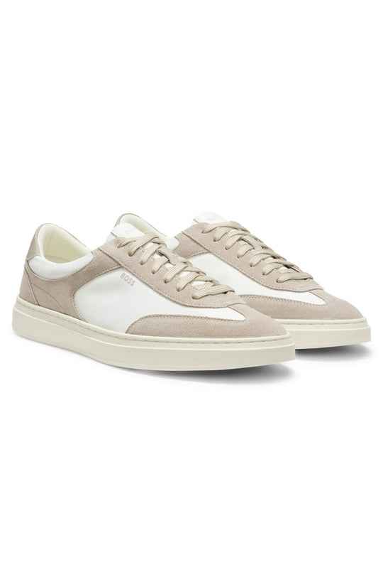 BOSS Black Kieran Tenn sdnyn Open White Trainer