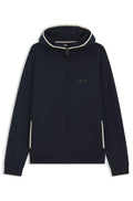 BOSS Black Sense Hooded Jacket & Sense Jogger Shorts Dark Blue Set