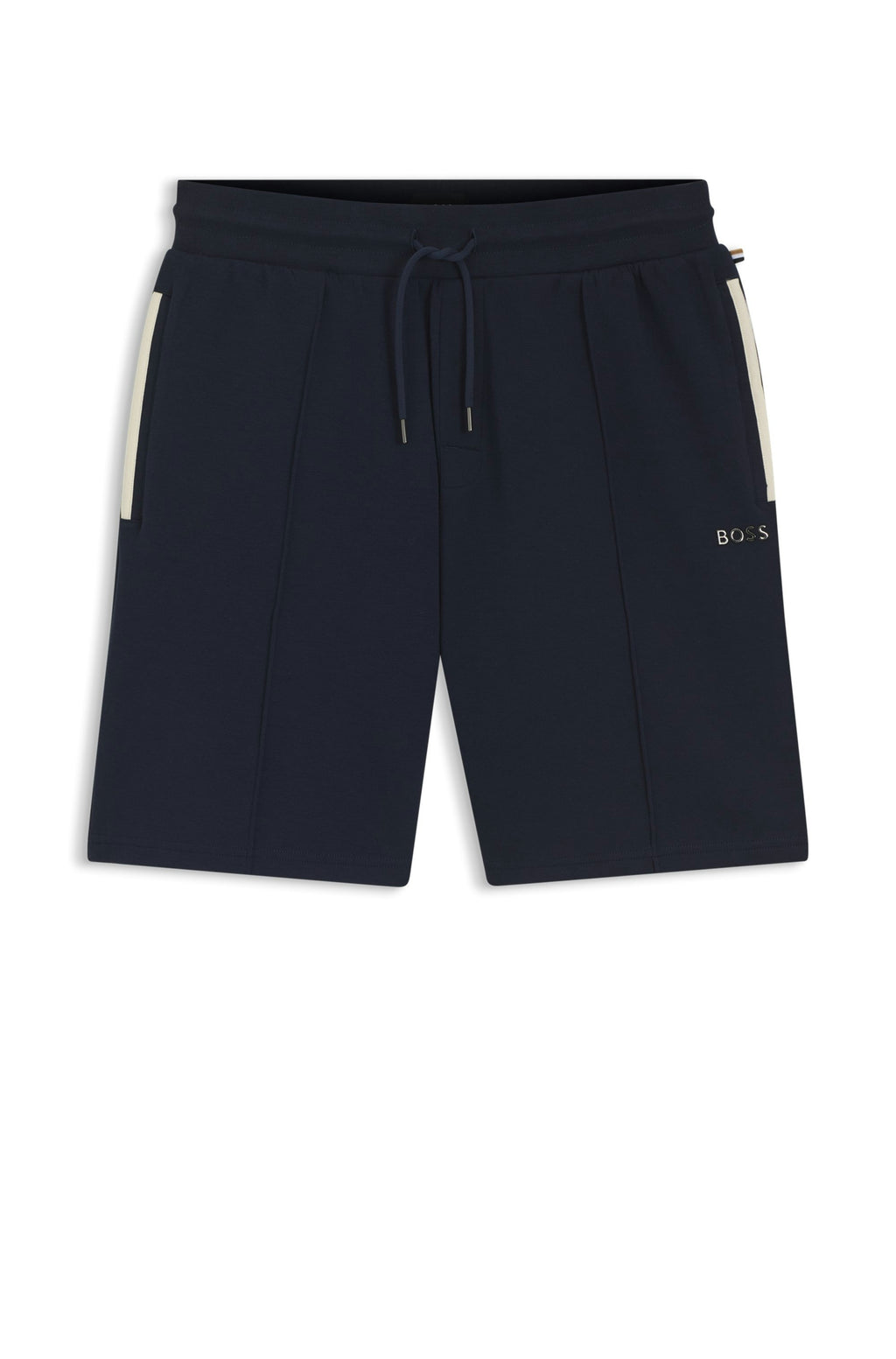 BOSS Black Sense Hooded Jacket & Sense Jogger Shorts Dark Blue Set — view 2