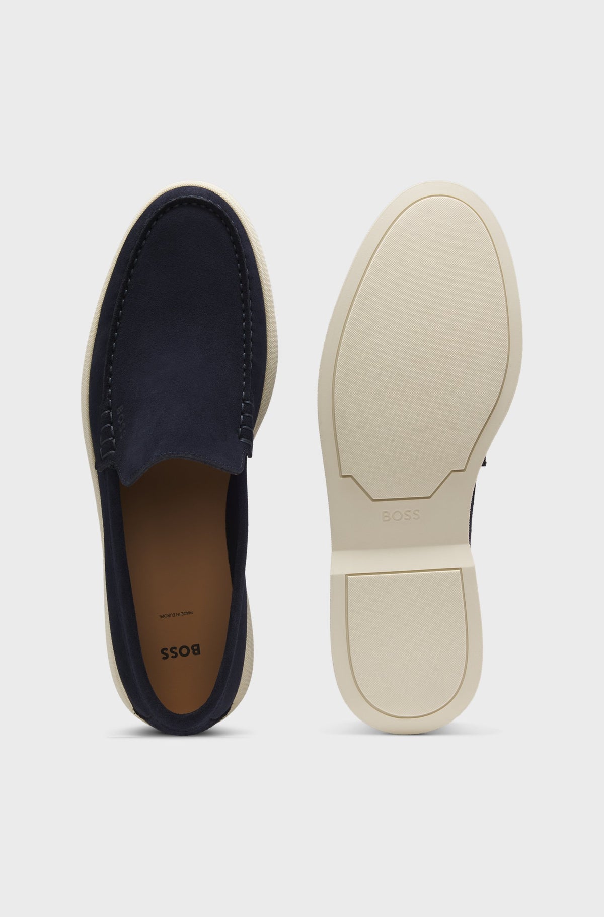BOSS Black Sienne_Loaf_sd_N Dark Blue Loafers — view 3