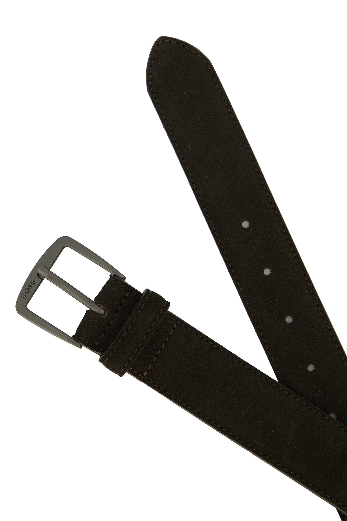 BOSS Black Syhr-Sd-St_Sz35 Dark Brown Belt — view 2
