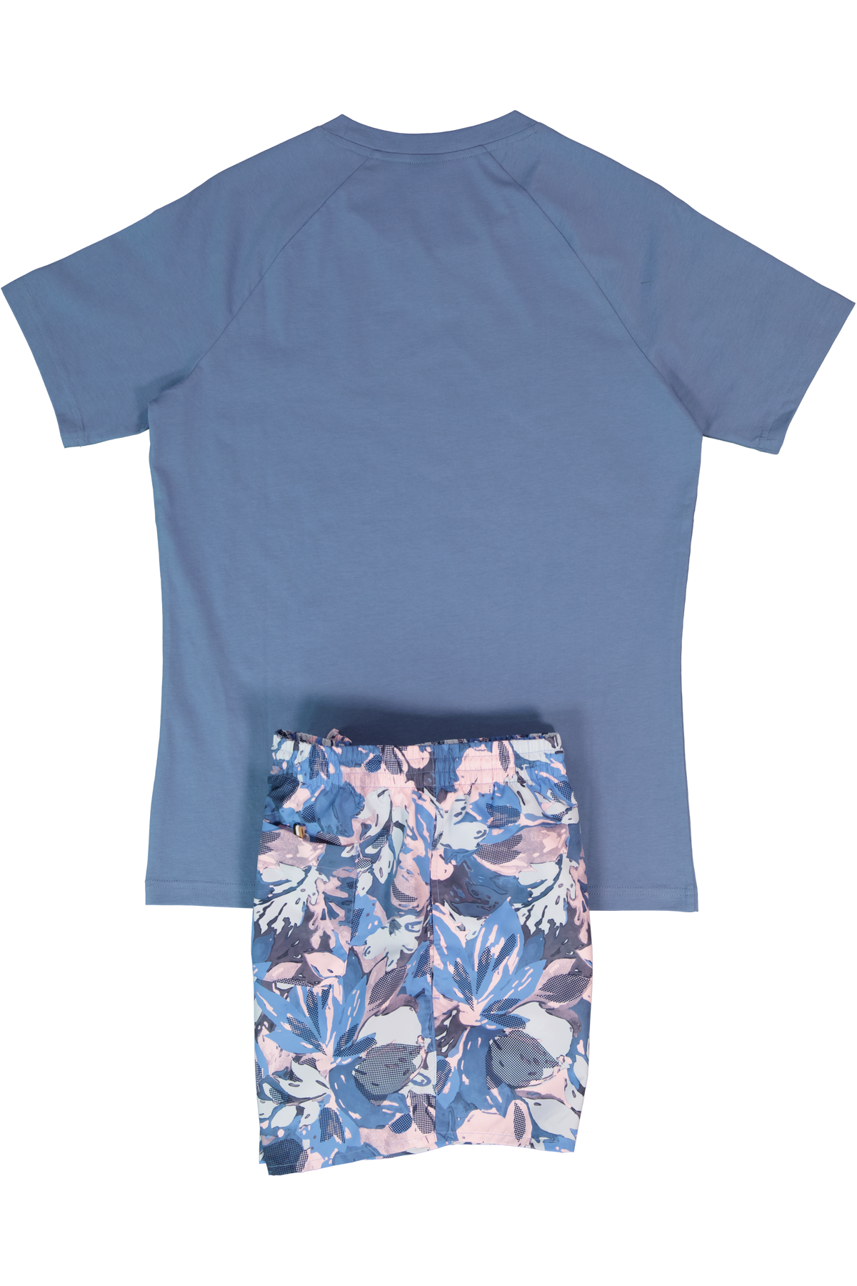 BOSS Black T-Shirt RN Slim Fit Light/Pastel Blue & Piranha Swimwear Set — view 2