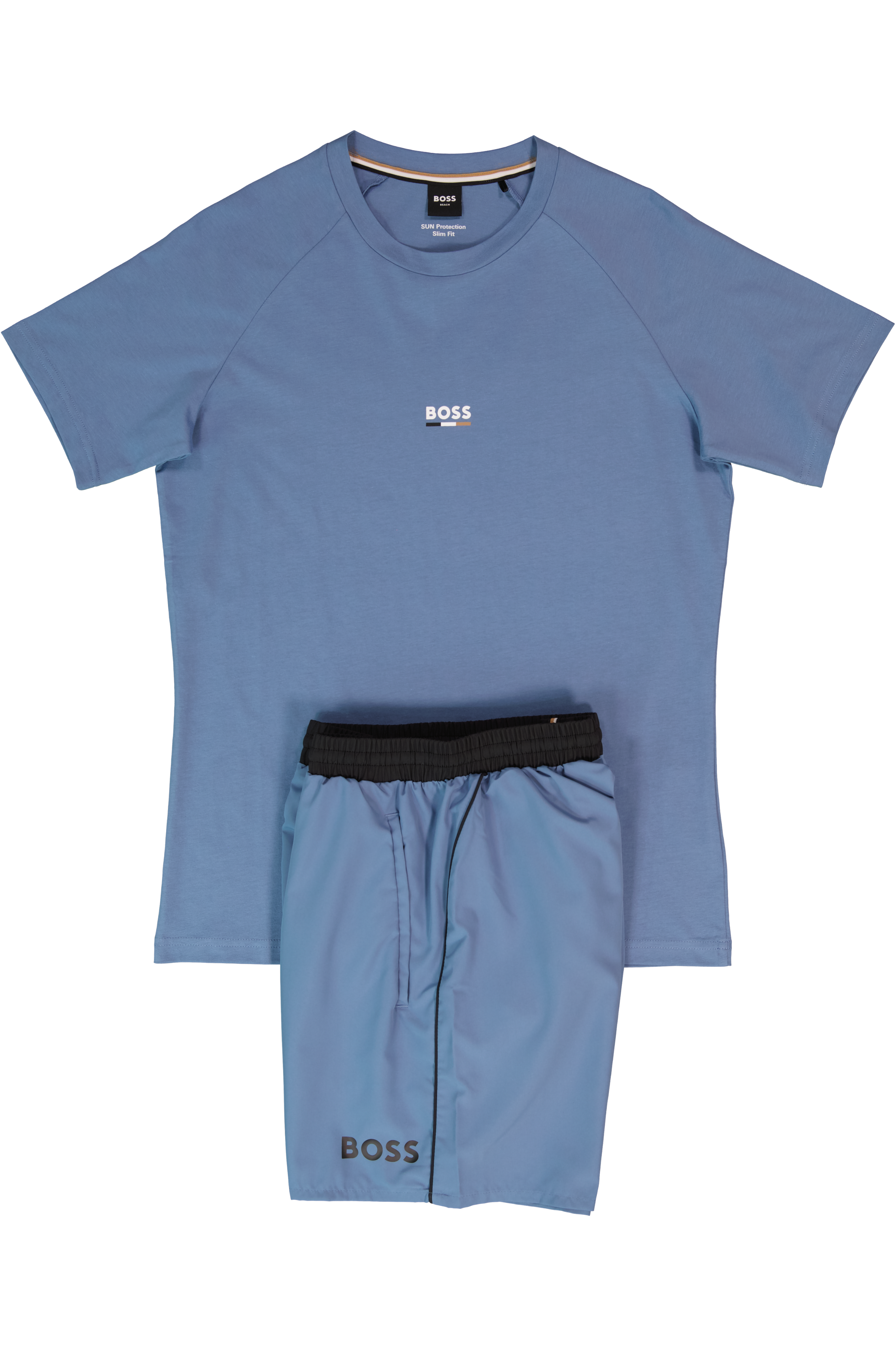 BOSS Black T-Shirt RN Slim Fit Light/Pastel Blue & Starfish Swimwear Set