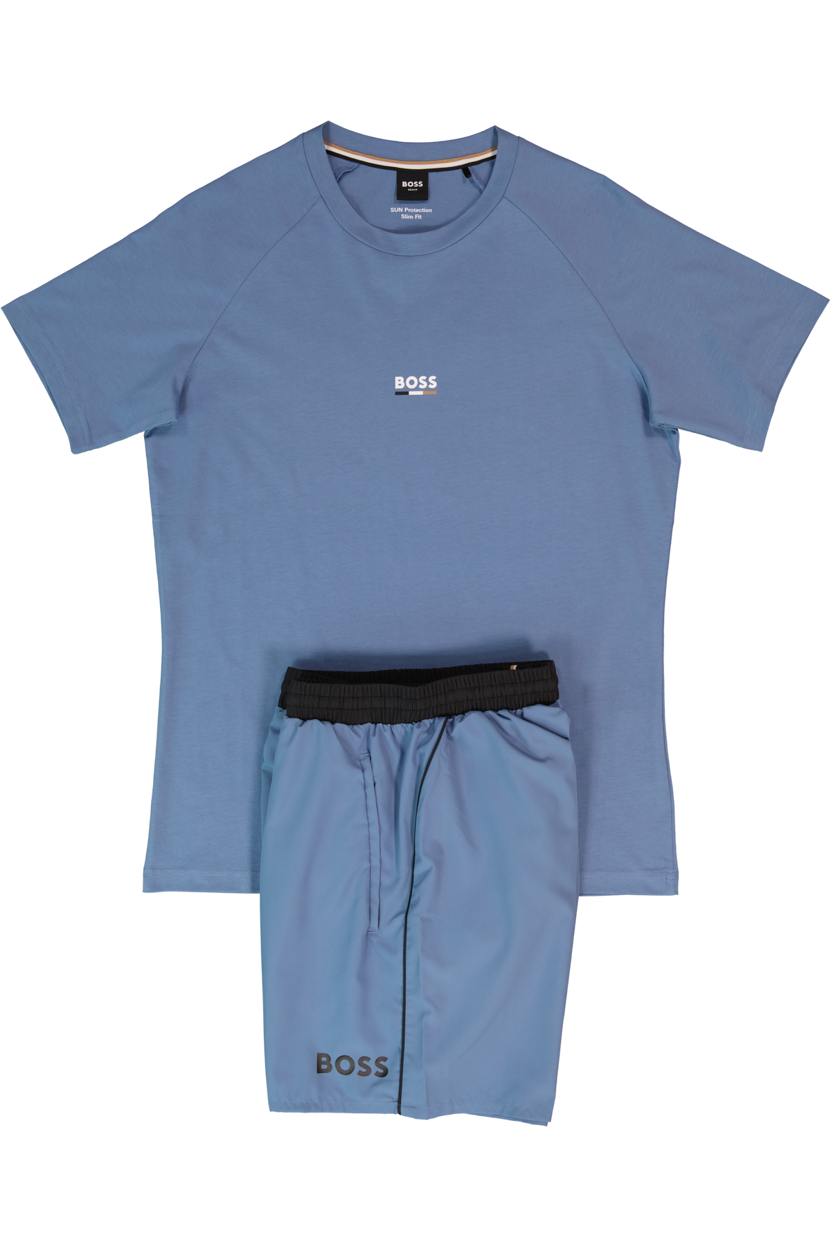 BOSS Black T-Shirt RN Slim Fit Light/Pastel Blue & Starfish Swimwear Set